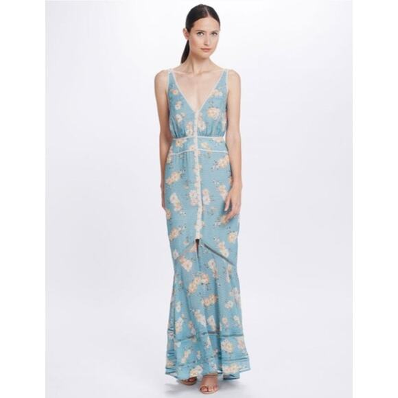We Are Kindred Mia Maxi Dress Blue Teal Posey Womens 2 New with tags - Picture 3 of 16